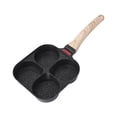 thumbnail image 1 of Egg Frying Pan 4 Cup Nonstick Aluminum Pancakes Hamburger Sandwiches Stove & Induction Compatible For Breakfast Lunch Dinner, 1 of 4