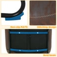 thumbnail image 6 of FDW 37" Set Of 2 Leather Barstools With Backs Leather,Brown, 6 of 7