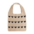 thumbnail image 2 of PULLIMORE Crochet Shoulder Bags for Women Summer Beach Tote Bag Boho Knitted Handbags (Khaki), 2 of 10
