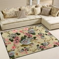 thumbnail image 2 of Coolnut 80 x 58 inches Lightweight Soft Area Rug Mat Indoor Floor Rugs Home Decoration for Kids Room Living Room Flowers, 2 of 6
