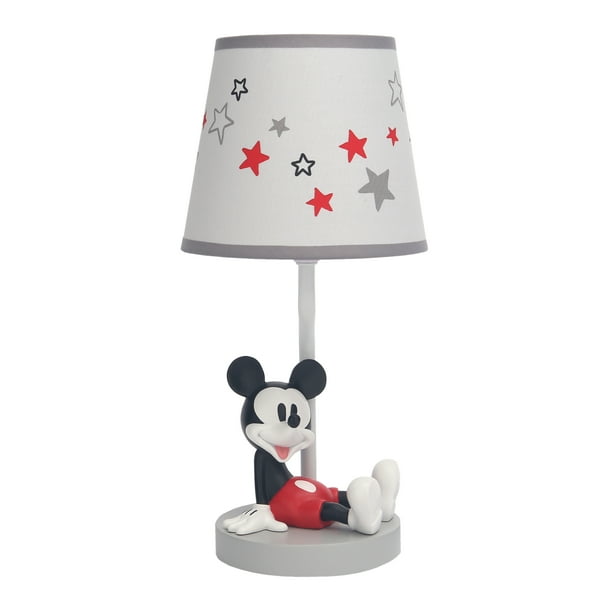 Lambs Ivy Disney Baby Magical Mickey Mouse Lamp With Shade And Bulb Gray Com Lambs Ivy Disney Baby Magical Mickey, Disney Fairies Table Lamp