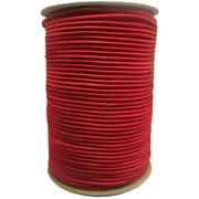 Marine Masters 1/4 Inch Red Elastic Bungee Shock Cord - 1, 10, 25, 50, 75, 100 and 250 Foot Lengths - Various Colors