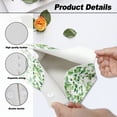 thumbnail image 6 of COEQINE Tissue Box Cover Organizer PU Leather Rectangle Facial Paper Holder Paper Tissue Holder for Bedroom Dresser, Tabletop, Dinner Table, Office Desk, Green Leaf, 6 of 7
