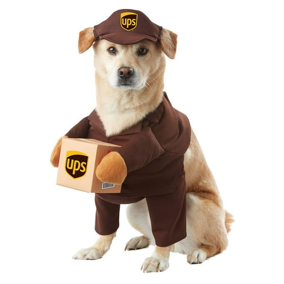 California Costumes UPS Pal Pet Dog Costume Mail Delivery Guy Halloween XS-LG