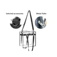 thumbnail image 3 of Qarigey Bolso de hombro transparente de PVC para mujer, bandolera impermeable, funda con cremallera, correa ajustable, organizador, bolsos de Mochilas, 3 of 6