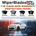 thumbnail image 2 of 2024 Dodge Hornet Beam Wiper Blades Wipers w/1yr Warranty (Set of 2), 2 of 5
