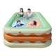 thumbnail image 2 of Piscina inflable de 3 capas, plegable, de PVC, para interior, color naranja, 1,3 m, 2 of 14