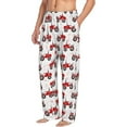 thumbnail image 6 of Logiee Red Wheeled Tractors Print Pajama Pants for Men,Men’s Pajama Bottoms,Mens PJ Pants with Pockets & Button Fly-Large, 6 of 6