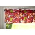 thumbnail image 4 of Cotton Window Valance Floral Print 58 Inch Wide Tropical Hawaiian Red, 4 of 5