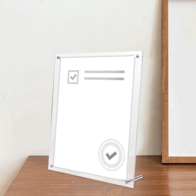 HONITANO Transparent Picture Display Board Acrylic Certificate Holder for Home Decoration 1Pack