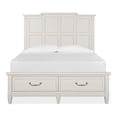 thumbnail image 3 of Magnussen Home Willowbrook Egg Shell White Queen Panel Storage Bed, 3 of 8