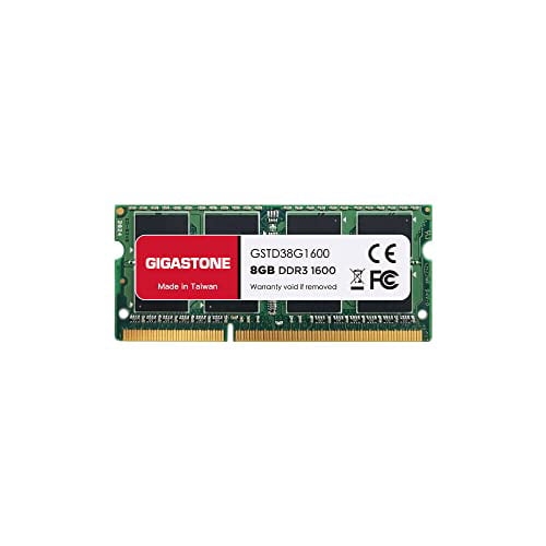 Gigastone DDR3 8GB 1600MHz PC3-12800 CL11 SODIMM 204 Pin Unbuffered Non ECC for Notebook Laptop Memory Module Ram Upgrade - Walmart.com