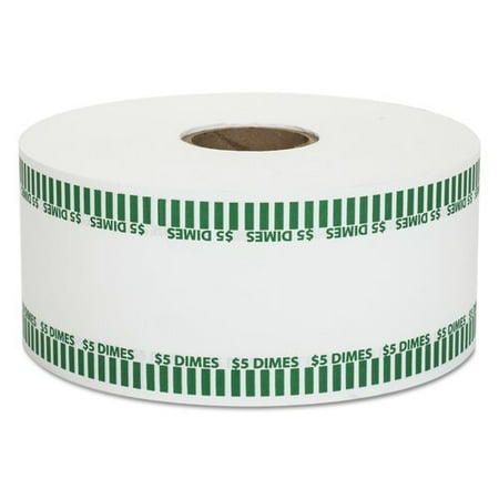 Automatic Coin Flat Wrapper Roll - MMF Industries Automatic Coin Flat Wrapper Rolls, Dimes, 1900 Wrappers/Roll