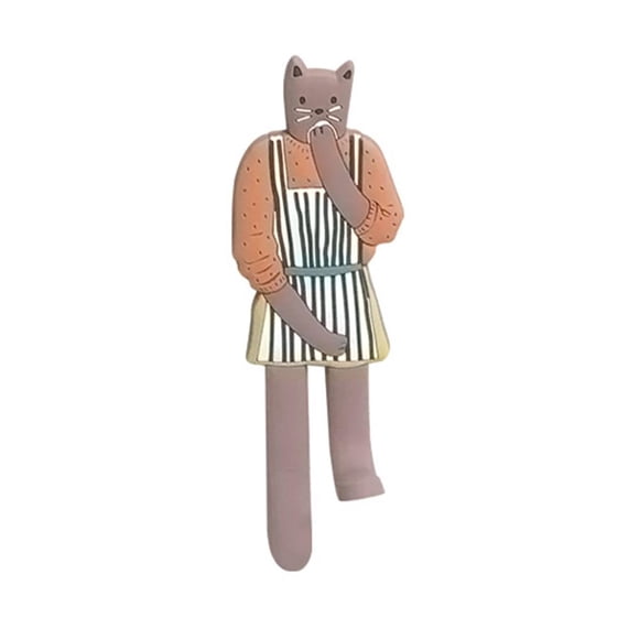Gancho Magnético Para Nevera De Gato De Dibujos Animados, Adhesivo Magnético Para Nevera, Ganchos Para Soporte De Notas Para Decoraciones Del Hogar seitruly AP007223-04