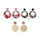 thumbnail image 4 of Pendientes de araña de acrílico sweethay camuflaje floral Type3 NO3, 4 of 6