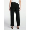 thumbnail image 5 of Time and Tru Women's Ponte Knit Patch Pocket Pants, 28" Inseam, Sizes 0-20, 5 of 6