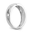thumbnail image 6 of 14K White Gold Ring Band Wedding Diamond Round Complete Trio Men's , Size 8, 6 of 7
