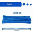 thumbnail image 2 of 100 Pieces Pipe Cleaners Chenille Stem, Solid Color Pipe Cleaners Set for Pipe Cleaners DIY Arts Crafts Decorations, Chenille Stems Pipe Cleaners (Lake Blue), 2 of 7