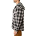 thumbnail image 2 of Sherpa-Lined Hooded Flannel Shirt-Jacket, 2 of 5
