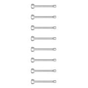 Body Jewelry Womens 22G Small Clear Crystal Stainless Steel Nose Stud, 9 Pack