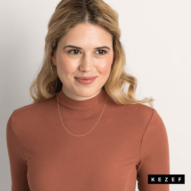 Kezef Gold Plated Sterling Silver Diamond-Cut Cable Necklace photo 5