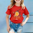 thumbnail image 2 of XDZJLR Tee-Shirt pour Filles Imprimé Coloré Carnaval Col Rond Manches Courtes 2-3 Ans, 2 of 4