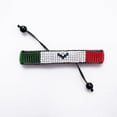 thumbnail image 3 of Mexico Flag Bracelet: Handmade, Adjustable Beaded Rope Unisex Jewelry with Patriotic Design, 3 of 9