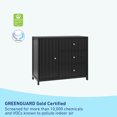 thumbnail image 4 of Graco Teddi 3 Drawer Nursery Combo Dresser, Black, 4 of 18