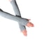 thumbnail image 5 of Guantes sin dedos Bewildely para niña gris claro estilo simple 1 par, 5 of 6