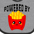 thumbnail image 4 of Inktastic French Fries Powered by Fries Boys or Girls Baby Bib, 4 of 4