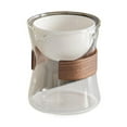 thumbnail image 1 of Tetera de vidrio, cristalería, boquilla en forma de V, giratoria, multiusos, transparente, olla de borosilicato de calor para floración de té de claramente, 1 of 8