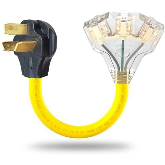 3 Prong 220 to 110 Adapter Plug for Stove Gas Range, Oven Converter NEMA 10-50P to 3X 5-15R/5-20R Outlet$$Tools & Hardware Other