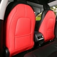 thumbnail image 4 of 1 par de protectores de patadas traseras de asiento de tamaño completo para Model Y Rojo Zulema Almohadilla antigolpes, 4 of 8