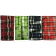 Scottish Plaid Rollup Double Pocket Tri Fold Pipe Pouch Asst Prints 1158