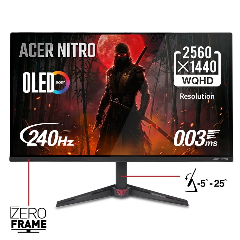 Acer Nitro 27" WQHD QD-OLED Gaming Monitor 240Hz photo 1