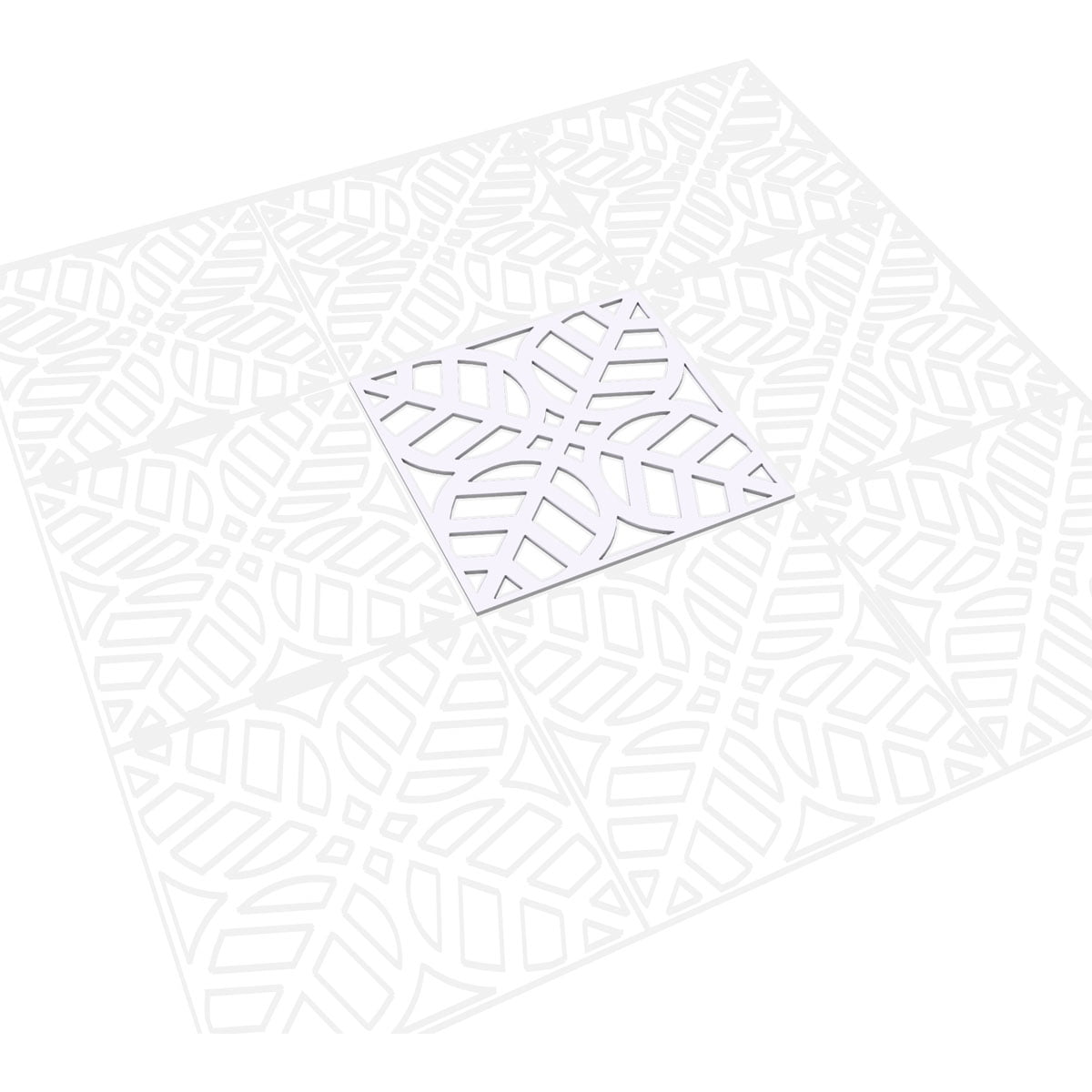 Large Garland Decorative Fretwork Wall Panels in Architectural Grade PVC