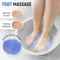 thumbnail image 5 of Silicone Shower Foot Scrubber Mat, Shower Foot & Back Scrubber Massage Pad, Silicone Foot Scrubber for Shower, Foot Brush Pad with Suction Cups, Smooth Exfoliation, Foot Rubbing Tool, 5 of 6