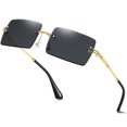 thumbnail image 1 of Gafas de sol aisswzber Fashion Rectangle sin montura UV400 9031, 1 of 7