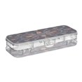 thumbnail image 2 of Plastic Pencil Box Large Capacity Pencil Boxes Clear Boxes with Snap-Tight Lid Stylish Office Supplies Storage Organizer Box Feathers and Beads Pattern, 2 of 7