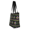 thumbnail image 4 of Haiem Mardi Gras Fleur de Lis Pattern Shoulder Bag - Durable and Spacious Tote Bag,Versatile Shopping Bag, 4 of 9