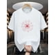 thumbnail image 1 of [Trendy Style] Men's Casual Spider Web Graphic Tee - Comfortable Short Sleeve T-Shirt, Dark Color with Red Spider Web Design, Lightweight Cotton Fabric, Perfect for Casual Attire, Everyday Tshirt | T, 1 of 6