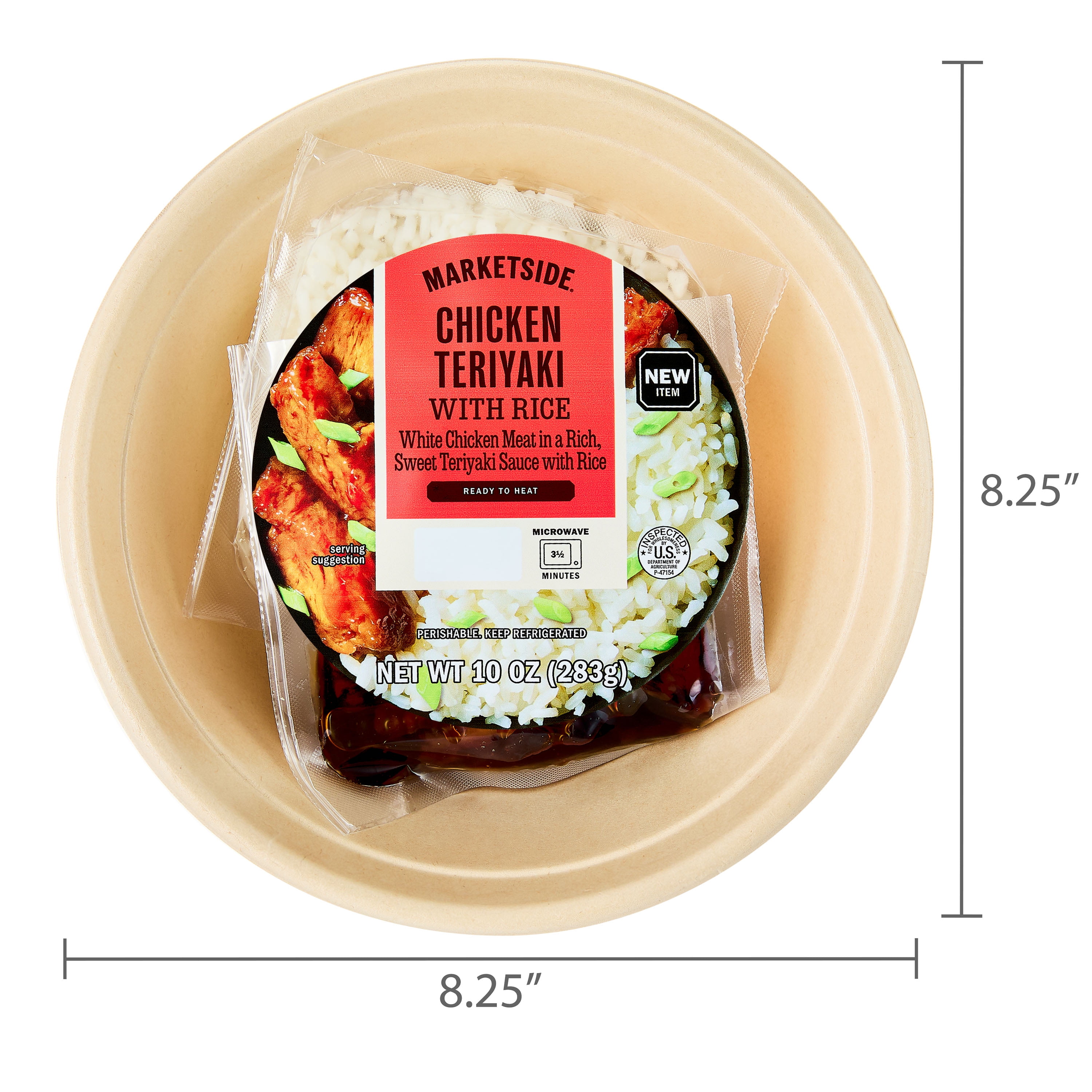 Marketside Ready to Heat Chicken Teriyaki Meal, 10 oz (Refrigerated)