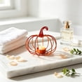 thumbnail image 5 of geerera Pumpkin Wire Candle Holder, Metal Tea Light Stand, Modern Fall Tabletop Decor for Thanksgiving, Halloween & Home Centerpiece, 5 of 6