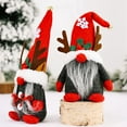 thumbnail image 3 of Christmas Gnomes Decoration Xmas Santa Ornament Indoor Christmas Decorations for Home Decor Farmhous Gnomes Plush Collectible, 3 of 8