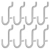 LABSERRON 40Pcs Stainless Steel Pegboard Organizer Board Kit for Home Garage Workshop Storage