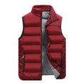 thumbnail image 3 of Chaleco de hombre otoño e invierno acolchado cálido de algodón chaleco de ocio para hombre talla grande, 3 of 5