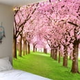 thumbnail image 2 of Tapiz de pared con paisaje de cerezos rosas en flor, 200 x 150 cm, 2 of 2