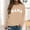 Beige, variant on ZJXFGS Pullover Sweaters For Women Ladies Sweaters Long Sleeve Tops For Women Trendy Oversized Tops For Women Womens Cold Weather Clothes Crew Neck Sweatshirt Womens Pullover Warm Outfits For Women L