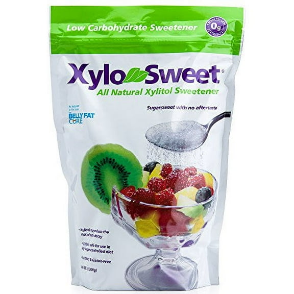 Xlear XyloSweet Non-GMO Xylitol Sweetener, Natural Sugar Substitute Granules, 3 Pound Bag 1 Pack