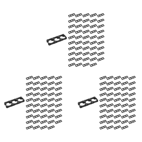 150Pc 21700 Lithium Cell Triple Battery Holder Bracket Battery Pack Bracket for DIY Fixed Battery 21.7mm Hole Dia